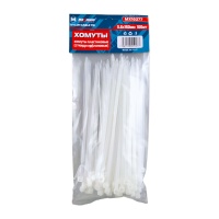 Хомуты нейлоновые 3,6x150мм, 100 шт, белые "MAXIMUM" MX 10277.1