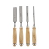 Набор стамесок с деревянной рукояткой, 4 предмета, "MAXIMUM" MX 15043 (2965)